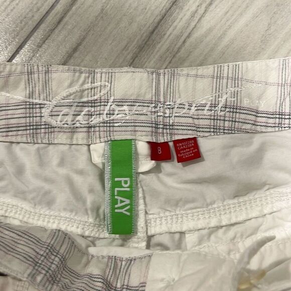 Espirit women's white utility cargo shorts size 8 vintage condition - Picture 2 of 5